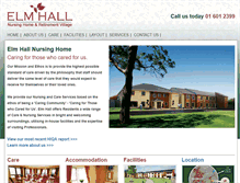 Tablet Screenshot of elmhallnursinghome.com